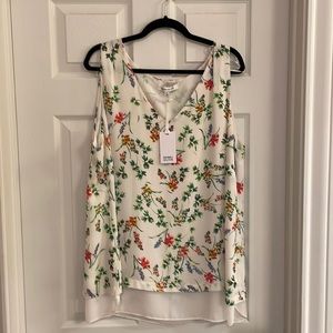 Rose + Olive floral blouse